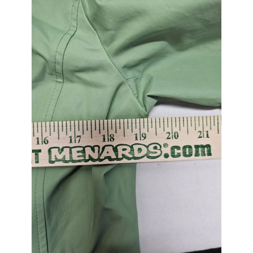 VTG Y2K Michael Kors Green Mid Length Trench Coat With Bucket Hat Cottagecore